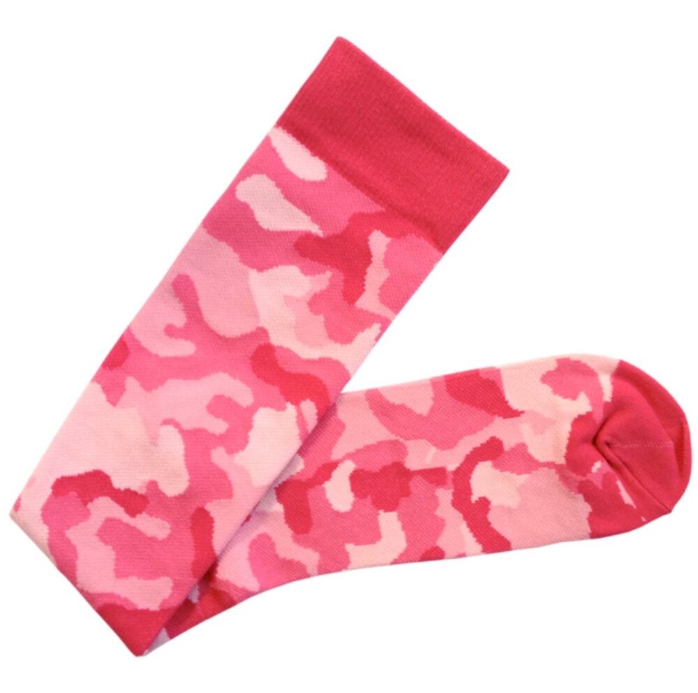 Women’s Prestige Medical Lightweight Compression Socks One Size Pink Cammo NWT